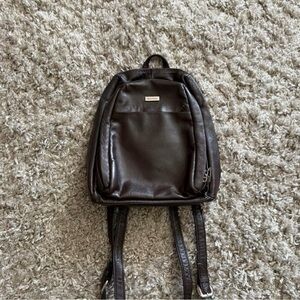 Wilsons Leather Dark Brown Mini Backpack